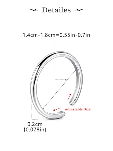 Longita Gold Toe Rings for Women Silver Toe Ring Non Tarnish Waterproof Adjustable Anklets for Women Rings Jewelry Simple Trendy2