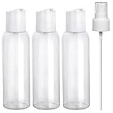 SPRAYZ Travel Essentials Reiseflaschen Shampoo Flaschen zum Befüllen 3x 100ml Flaschen plus ein Parfümzerstäuber