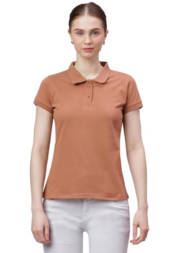 Image of Wear Your Opinion Womens Polo Collar Neck T-Shirt Top (Design: Solid)