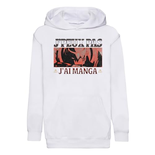 Sweat à capuche enfant J'peux pas j'ai manga coupe premium Alphonse