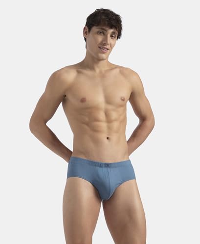 Image of Jockey 8035 Men Super Combed Cotton Solid Brief with Ultrasoft Concealed Waistband