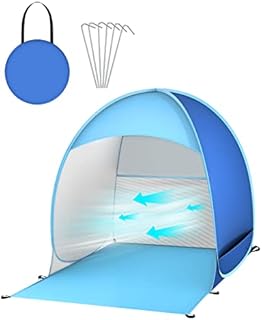 Pop Up Tent Beach Tent Portable Sun Shelters for Kids 2-3 Person, UV 50+ Protection Automatic Instant Baby Tent Outdoor Camping Tent for Family Beach, Picnic, Garden (Blue)