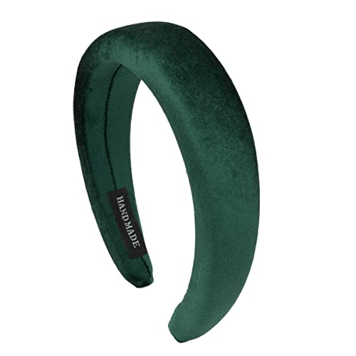 Colours & Beauty - Diadema Acolchada Para el Cabello De Terciopelo Color Verde Oscuro | Diadema Acolchada | Diadema Para Chicas y Mujeres | Diadema De Fiesta | Cinta Para El Pelo Cover