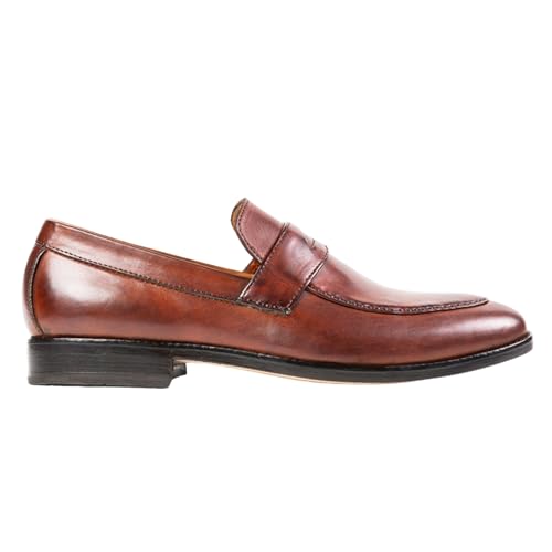 Penny Loafers for Men | Genuine Leather Dress Shoes for Men Almond Toe Design Men's Loafers & Slip-Ons3