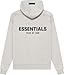 Essentials Pullover Hoodie, Cotton Blend, Adult Unisex, Oversized Men Size, One Size Down (US, Alpha, Medium, Regular, Regular, Light Oatmeal)