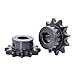 1pcs 10T-17T 08B Industrial Transmission Sprocket Steel Chain Gear 10 12 13 14 15 16 17 Tooth Keyway Hole 15-32mm(15Teeth 20mm (Keyway 6mm))