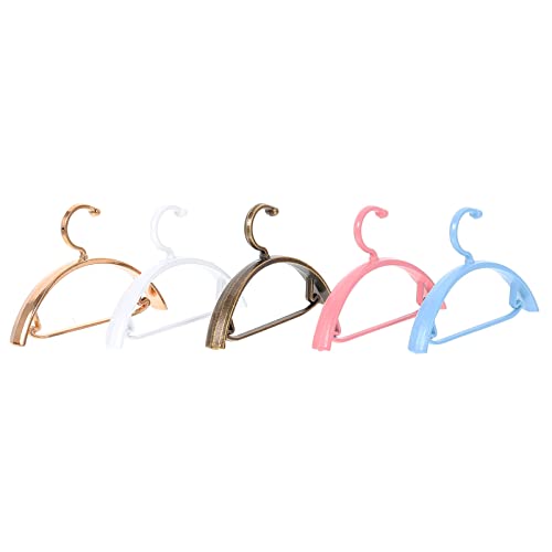 SEWACC 25pcs Mini Doll Clothes Hanger Doll Accessory Zinc Alloy Practical for DIY