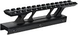 WINFREE Picatinny Riser Mount 1,1 Zoll Schwarz - Red Dot Scope Höhenhalterung