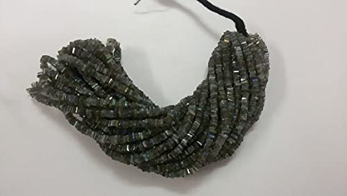 Labradorite en perles rondelles carrées Heishi pour créer vos bijoux bohèmes au quotidien