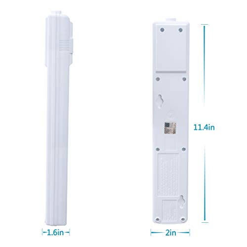 Kmc 6-Outlet Surge Protector Power Strip, 2-Pack, 1200 Joules, 6Ft Cord, Adapter Spaced Outlet, Overload Protection, White #TOP6
