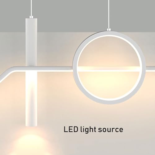 Longe table de table aliminim pendentif LED 100 cm avec suspension ajustée moderne