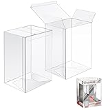 VDDGRER Paquete de 50 Protectores Silver Compatible con Funko Pop de 4 Pulgadas, Funda de Plástico Transparente con...