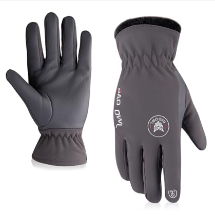 BADOWL Heat Hold Winter Gloves for Men & Women | Waterproof | Wind Resistant | Thermal Insulated | Anti-Slip Palm | Breathable | Ergonomic Fit | Quick Dry | Outdoor Gloves (Grey)-image-49
