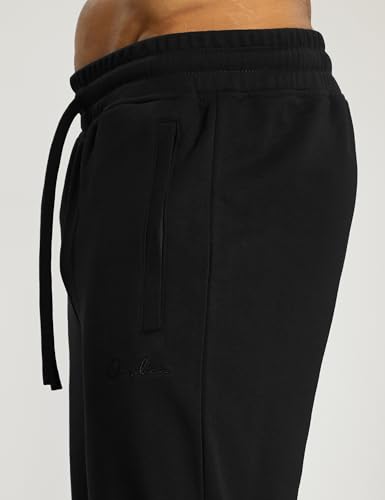 Ouber Men's Workout Sweat Pants Elastic Cuffs Gym Jogger Pants with Zipper Pockets4