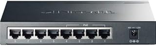 TP-Link PoE Switch Gigabit 8 Port | 4 Port PoE 55W | 802.3af Compliant | Shielded Ports | Traffic Optimization | Plug and Play | Sturdy Metal (TL-SG1008P) (Renewed)