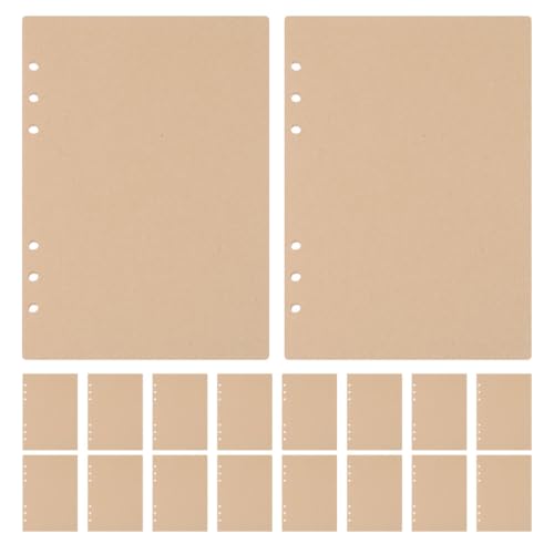 Papier de rechange pour cahier à anneaux avec 240 pages blanches amovibles