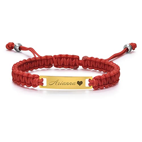 Personalized Baby Bar Bracelet : 18K Gold Plated Custom Name ID Plate Bracelet for Children Toddler from Mom, Engraved Kid Name for Daughter Son, New Born Birthday Gift,Adjustable,Nickel free