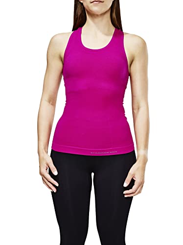 STRAMMERMAX Performance® »Racerback Compression Tanktop« | Damen | Shapewear | atmungsaktiv | elastisch (S, Pink) Cover