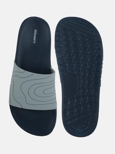 Image of Men & Boys Embossed Sliders | Soft EVA Flip Flops & Slippers