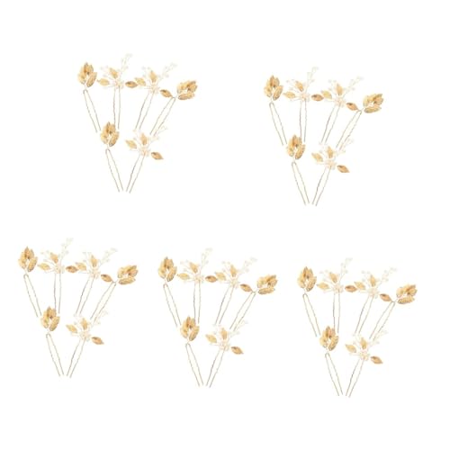 Accessoires de mariée élégants avec épingles à cheveux dorée VICASKY