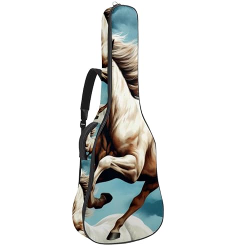 Sac pour guitare acoustique 40 41 42 pouces étanche multicolore avec plusieurs poches de rangement