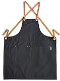 Witt Tablier à pizza pour améliorer votre expérience de fabrication de pizzas et préserver vos vêtements, Noir , taille unique