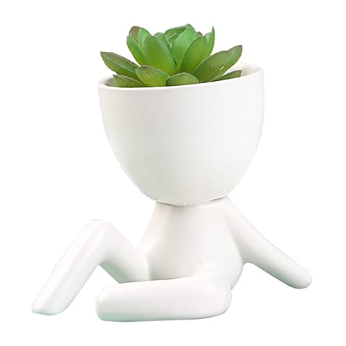 Tita-Dong Macetas De Cerámica Para Plantas Suculentas, Creativas Macetas Pequeñas Con Forma Humana, Macetas Pequeñas, Macetas Para Plantas, Lindas Macetas De Cerámica Blanca, Pequeñas Macetas 5 Tita-Dong Macetas De Cerámica Para Plantas Suculentas, Creativas Macetas Pequeñas Con Forma Humana, Macetas Pequeñas, Macetas Para Plantas, Lindas Macetas De Cerámica Blanca, Pequeñas Macetas 5