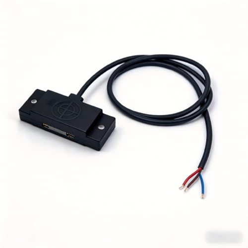 jussming Capacitive Level Sensor 5-24V DC, Adjustable 1-10mm Range, Detects Liquids, Metals, Plastics for Industrial Automation