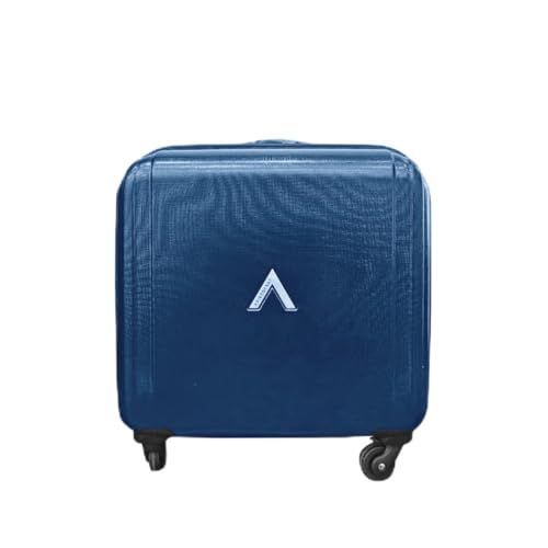 Image of Aristocrat Dynamo Hard-Sided Overnighter Trolley Bag | Cabin Size | 4 Spinner Wheels |Compact Travel Luggage with Number Lock (Blue (MO.Blue))