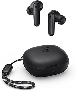 Bezprzewodowe słuchawki soundcore od Anker P20i, przetworniki 10mm, mocny bas, Bluetooth 5.3, 30 godz. odtwarz., wodoszczelne IPX5, 2 mikrofony, czysty dźwięk, 22 ustaw. korektora, sterow. z aplikacji