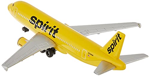 image for Daron Toy Airplane – Spirit Airlines – Die-Cast Metal Model Airpla