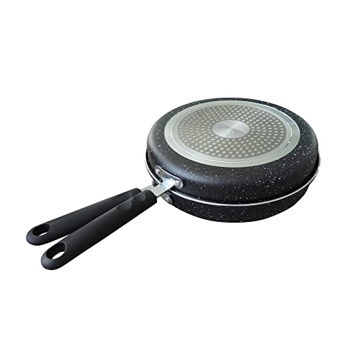 El Mejor Listado de westing house los mejores 5. 44 Westinghouse Sartén Antiadherente de Mármol Negro para Tortilla Española 24 cm (WCFP0009T24MBB)