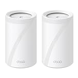 TP-Link Deco BE11000 Tri-Band WiFi 7 Mesh (Deco BE65) - 11 Gbps, 5200 Sq.Ft, 4ร 2.5 G Ethernet, 6G Band, AI-Driven Band, HomeShield 2-Pack