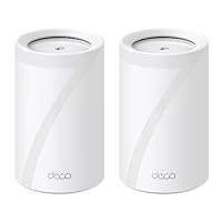 TP-Link Deco BE11000 Tri-Band Whole Home Mesh WiFi 7, up to 11 Gbps, MLO, 320 MHz, 6 GHz Band, Seamless AI Roaming, HomeShield Security, Gaming & Streaming, Smart Home (Deco BE65(2-Pack))