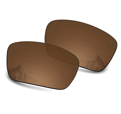 Image of Well-aimed Replacement Lenses Compatible with Oakley Fuel Cell OO9096 Sunglasses - Brown Polarized