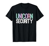 Unicorn Security Dad Mom Sis Brother Halloween Costume Gift T-Shirt