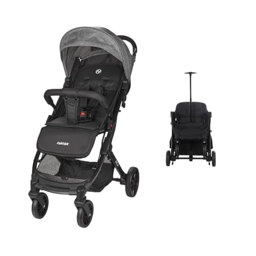 Nania Myla, passeggino compatto, da 0 a 4 anni (massimo 22 kg), leggero (7,5 kg), auto da città, inclinabile con una sola mano in posizione reclinabile, grande cestino, con trolley