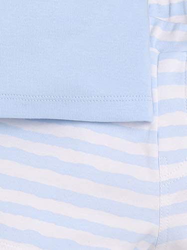 Image of BABY GO 100% Pure Cotton Kids T-Shirt &Shorts for Baby Boys (3-6 Months, SKY)