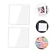 NUOBESTY 20pcs Self Adhesive Index Card Adhesive Pockets Sticky Labels Holder PVC Card Sleeves