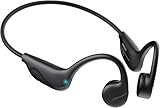 Hitarah Bone Conduction Headphones,Bluetooth V6.0 Open Ear Headphones with Mic,Bone Conduction Earbuds