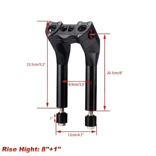 Elevadores de manillar de 32 mm para motocicleta Softail 6" 2