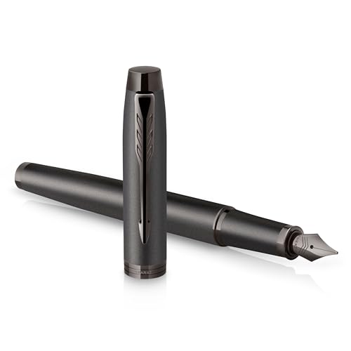 Parker IM Fountain Pen, Gun Metal, Fine Nib