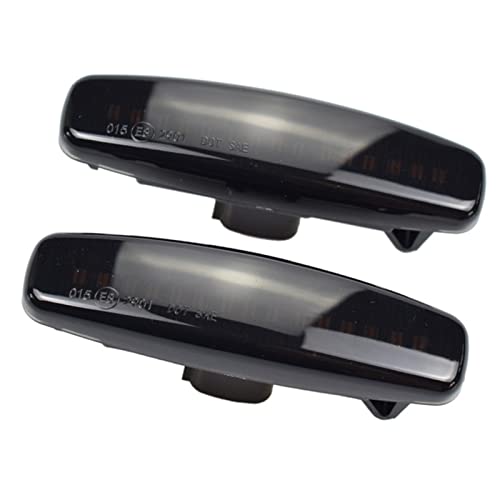 Clignotants latéraux dynamiques à défilement LED pour Infiniti M56 Q70 QX70 Noir Fumé