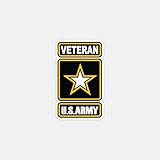 U.S Army Veteran Sticker, Weather Resistant Vinyl Decal | Cars | Trucks | Walls | Windows | Laptops | 4 Inches