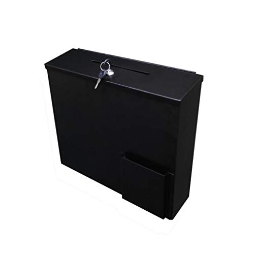 KONGY Briefkasten, Abschließbar Metall Mailbox Haus Wohnung Spendensammlung Vorschlag Letterbox Cover