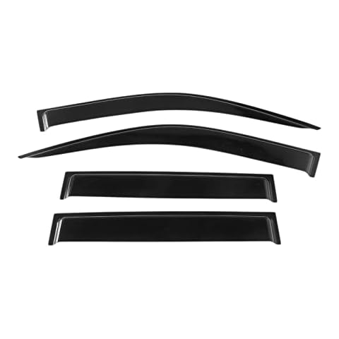 Hansheng S Rui 4x Car Window Visors Sun Rain Guard Vent Deflectors Compatible With Ford Compatible With Ranger PJ PK Dual Cab 2006-2011 Car Side Awnings Shelters Guard S Rui Cover