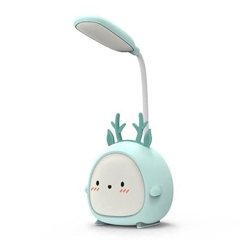 Unique Desk Lamp With Led Night Light, Wireless Charging, Eye Protection Lamp, Usb Rechargeable, For Home, Bedroom, Study, Desk, Room, Decoration Lamp Is The Best Gift For Kids (Blue) #TOP28