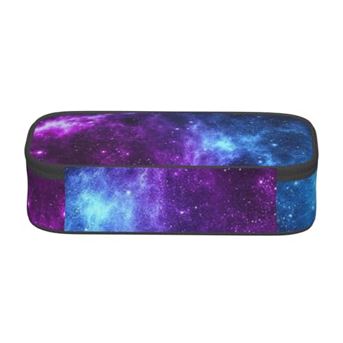 Image of Blue Galaxy Star Purple Space Pencil Case Organizer Big Capacity Pencil Pouch Stationery With Zipper School Supplies Pencil Bag For Girls Boys Office, j56tsd