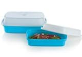 Tupperware Season-Serve Container Reg & Jr Marinade Set Blue