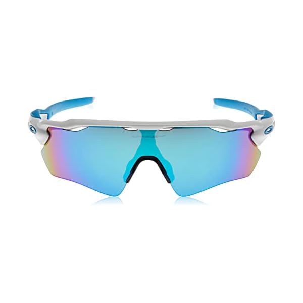 Oakley Men's OO9208 Radar EV Path Rectangular Sunglasses, Polished White Blue/Prizm Sapphire, 38 mm - Image 3